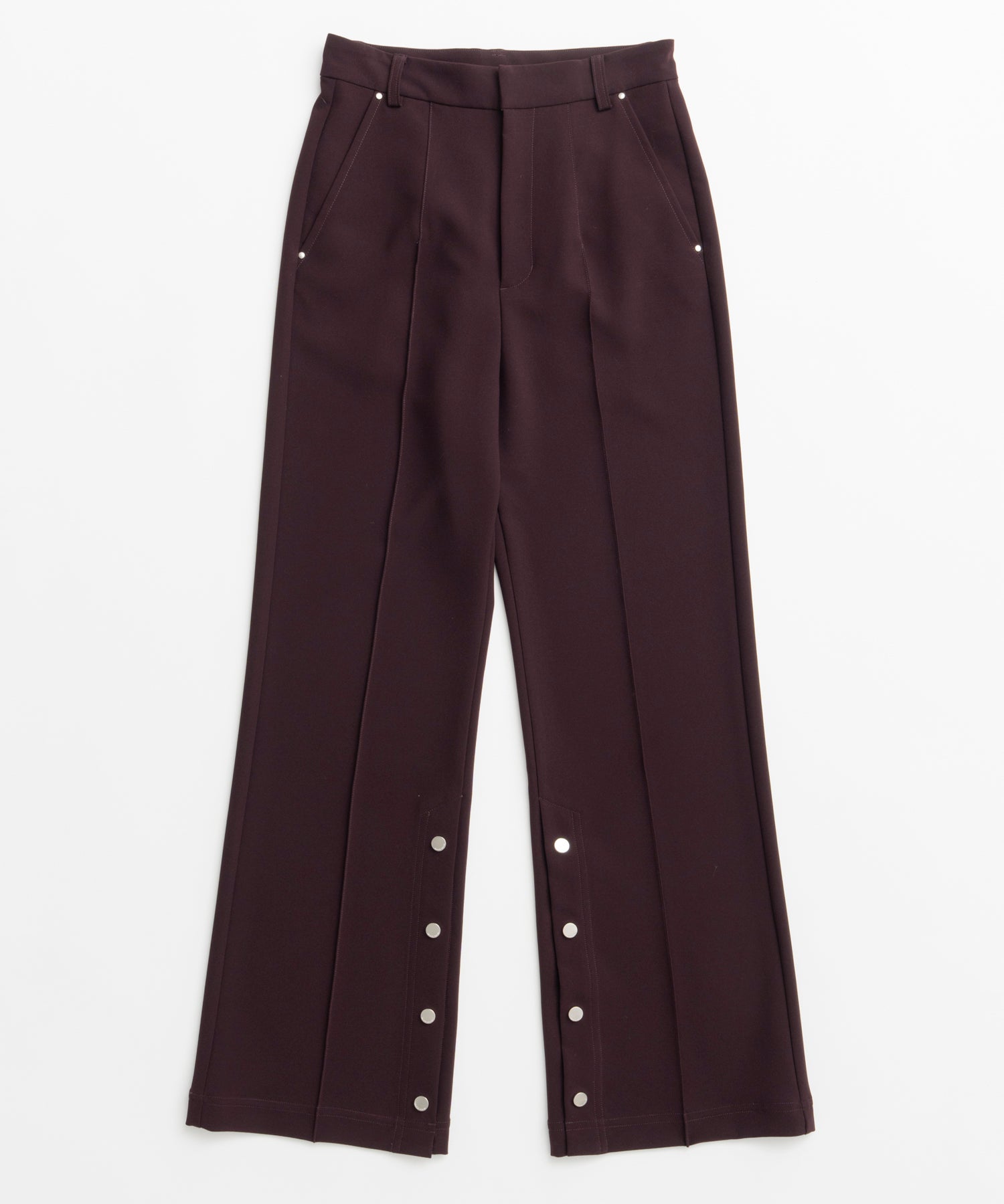 【26WINTER COLLECTION】Double Cloth Button-Slit Flare Pants