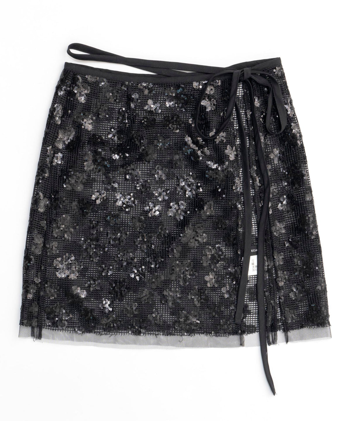 【24AUTUMN PRE-ORDER】Glitter Flower Wrap Skirt