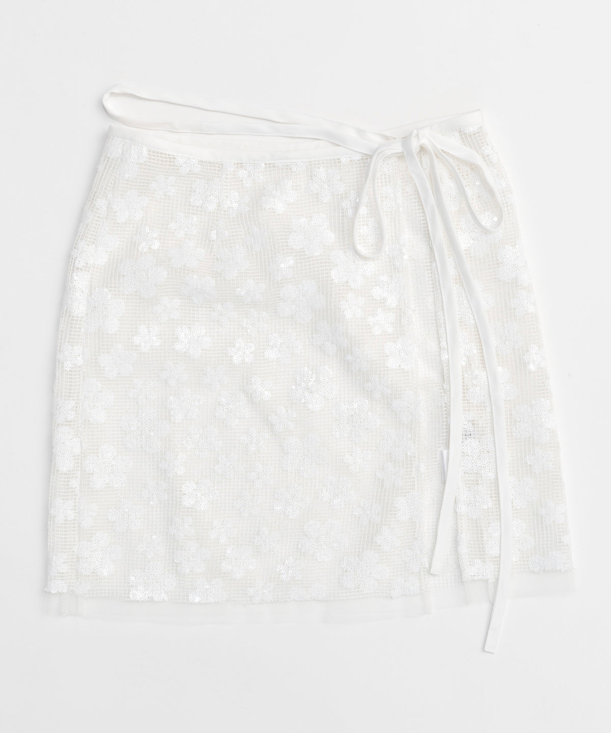 【24AUTUMN PRE-ORDER】Glitter Flower Wrap Skirt