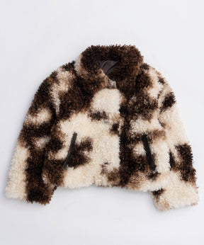 [25WINTER PRE-ORDER] Animal Pattern Faux Fur Coat