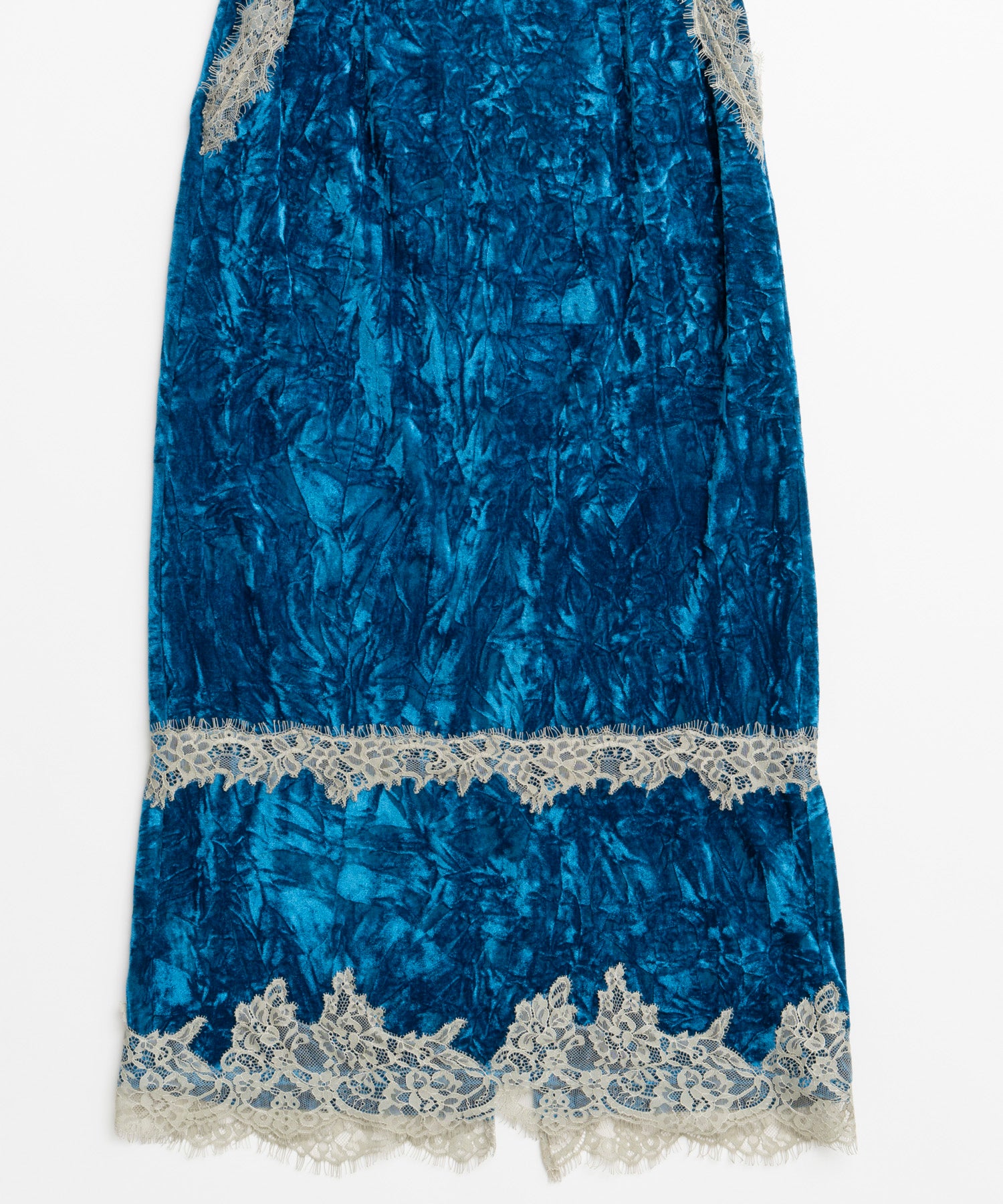【26WINTER COLLECTION】Crushed Velour Lace Skirt