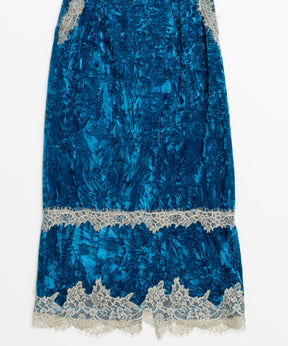 【26WINTER COLLECTION】Crushed Velour Lace Skirt