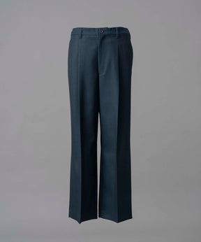 4 Colors CHAMBRAY WASHABLE WOOL PRIME-WIDE ONE TUCK PANTS