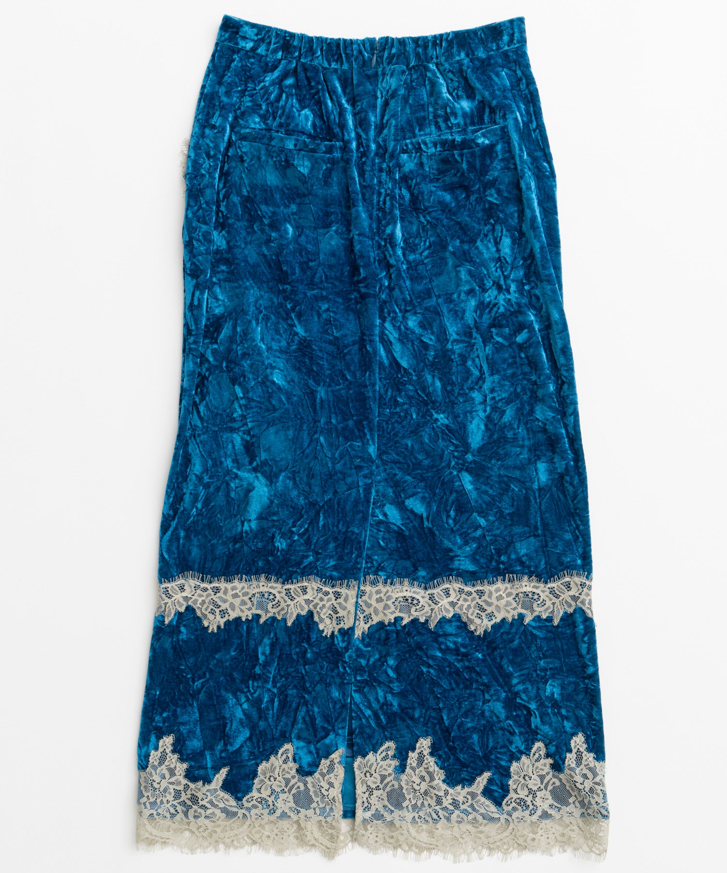 【26WINTER COLLECTION】Crushed Velour Lace Skirt