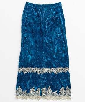 【26WINTER COLLECTION】Crushed Velour Lace Skirt