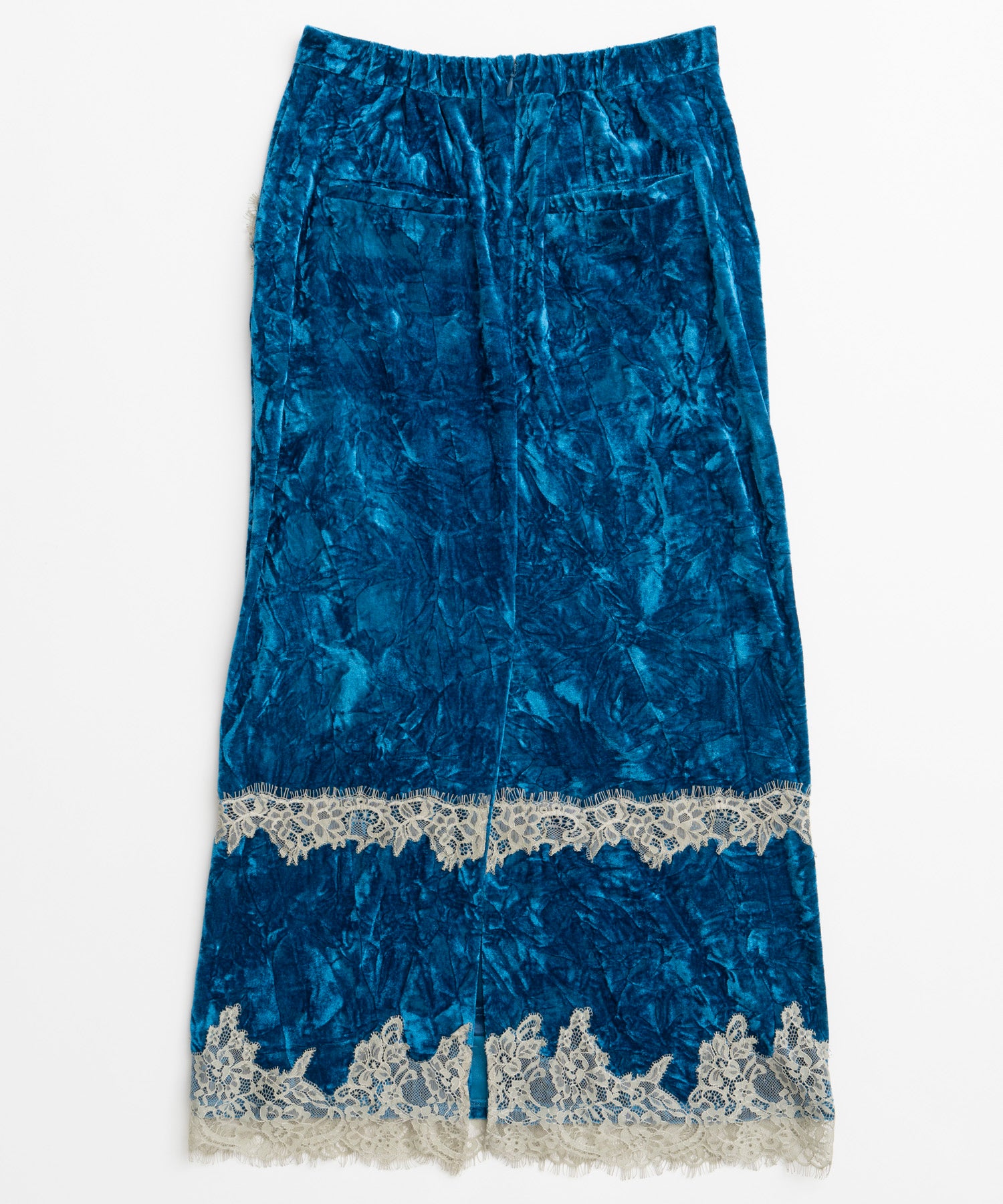 【26WINTER COLLECTION】Crushed Velour Lace Skirt