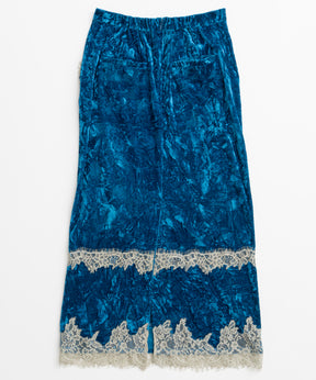 【26WINTER COLLECTION】Crushed Velour Lace Skirt