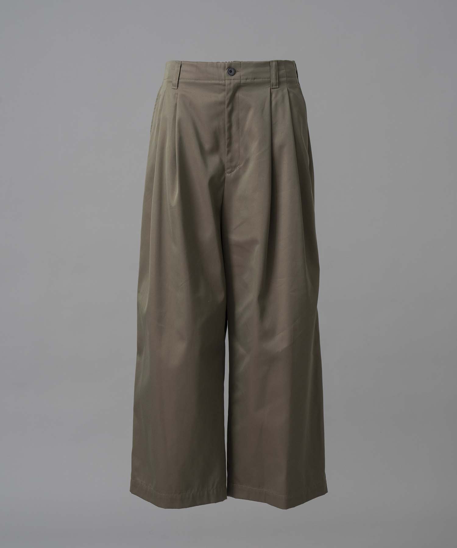 120/2/2/2/2/2/Suvin Cotton Gabardine Prime-Wide Tuo Tucks 바지