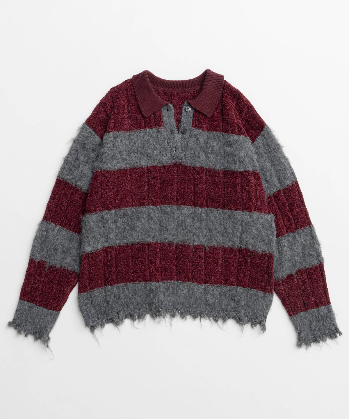 【24WINTER PRE-ORDER】Cable Knitting Border Rugger Knit Tops