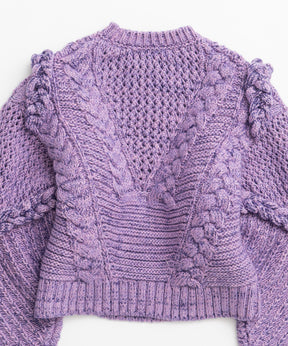 【26WINTER COLLECTION】Cable Hand-Knit Top