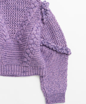 【26WINTER COLLECTION】Cable Hand-Knit Top