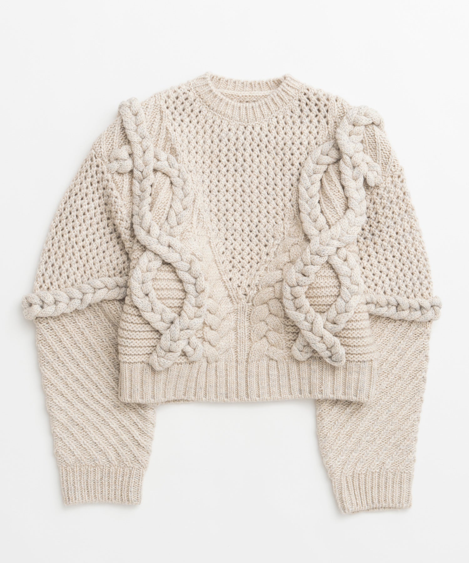 【26WINTER COLLECTION】Cable Hand-Knit Top