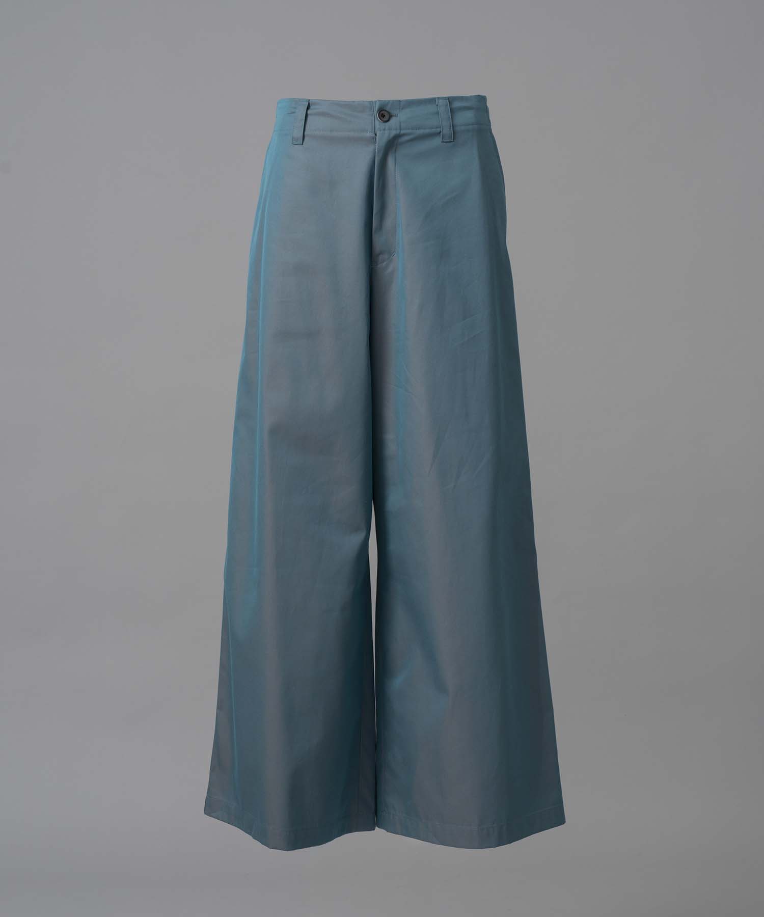 120/2/2/2/2/2/SUVIN COTTON GABARDINE BUGGY WIDE PANTS