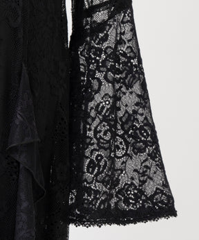 【26WINTER COLLECTION】Multi-Ruffle Lace Dress