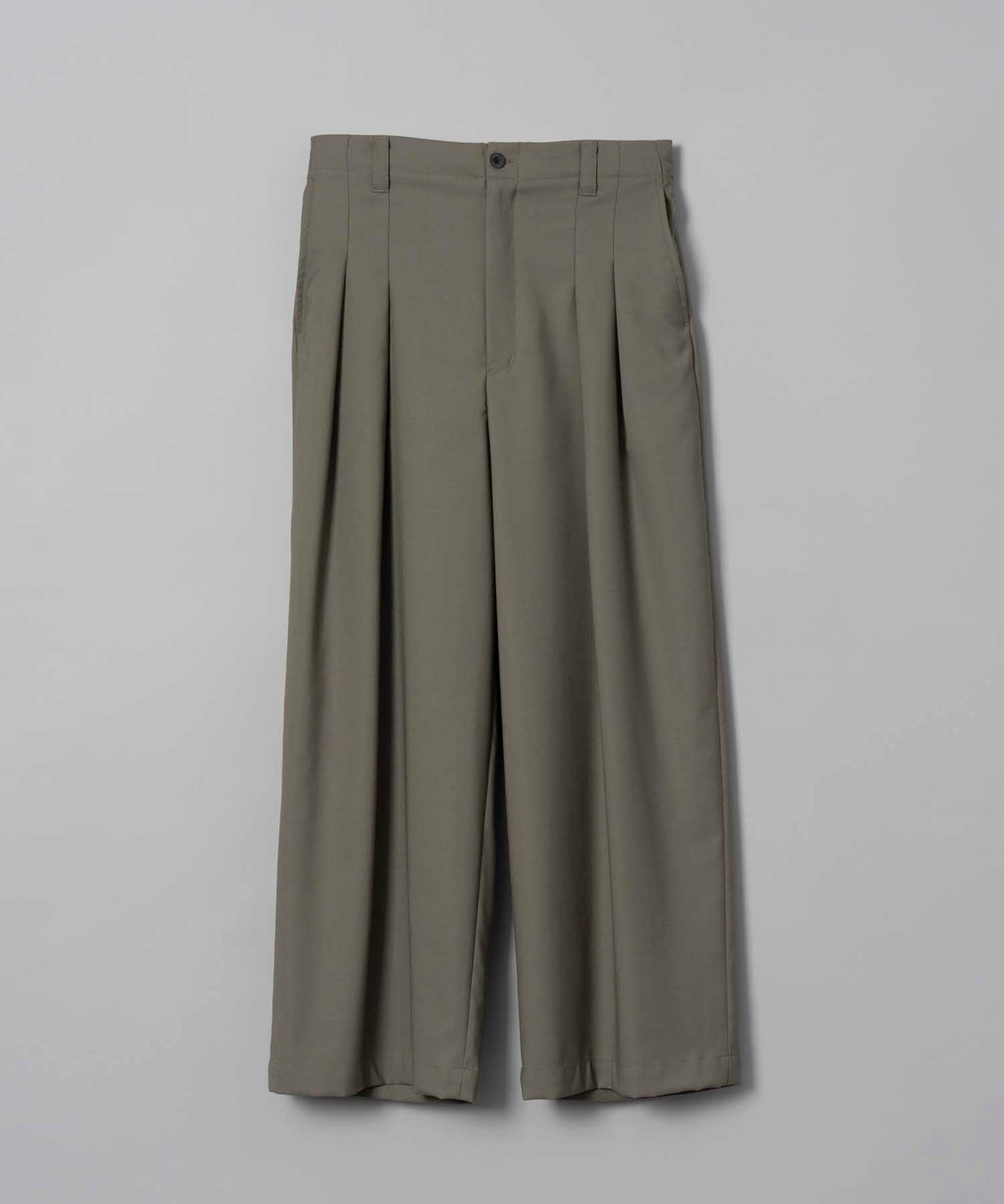 PRE-ORDER】CORDURA Wool Tow-Tuck Wide Pants