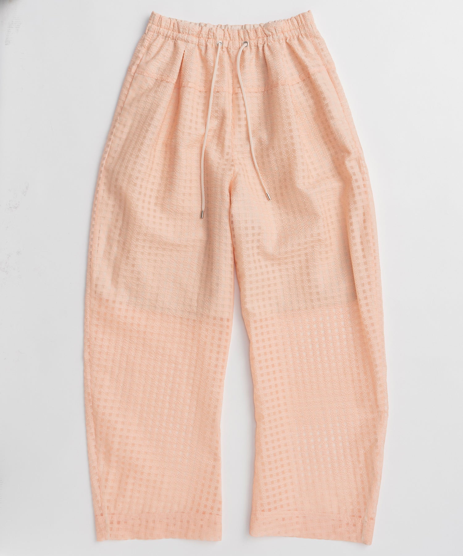 【2026Summer PRE-ORDER】Sheer Check Easy Pants
