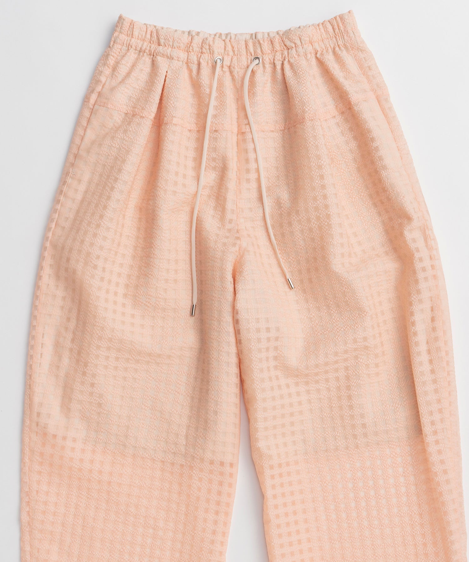 【2026Summer PRE-ORDER】Sheer Check Easy Pants