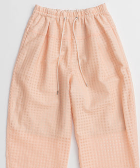 【2026Summer PRE-ORDER】Sheer Check Easy Pants