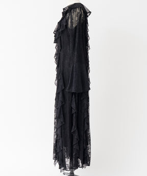 【26WINTER COLLECTION】Multi-Ruffle Lace Dress