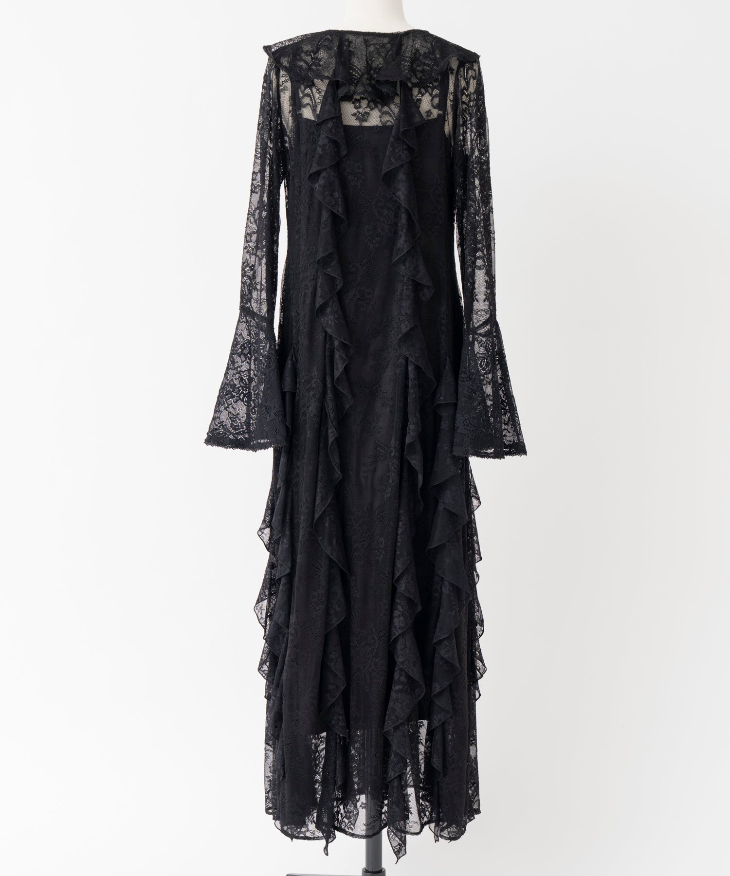 【26WINTER COLLECTION】Multi-Ruffle Lace Dress