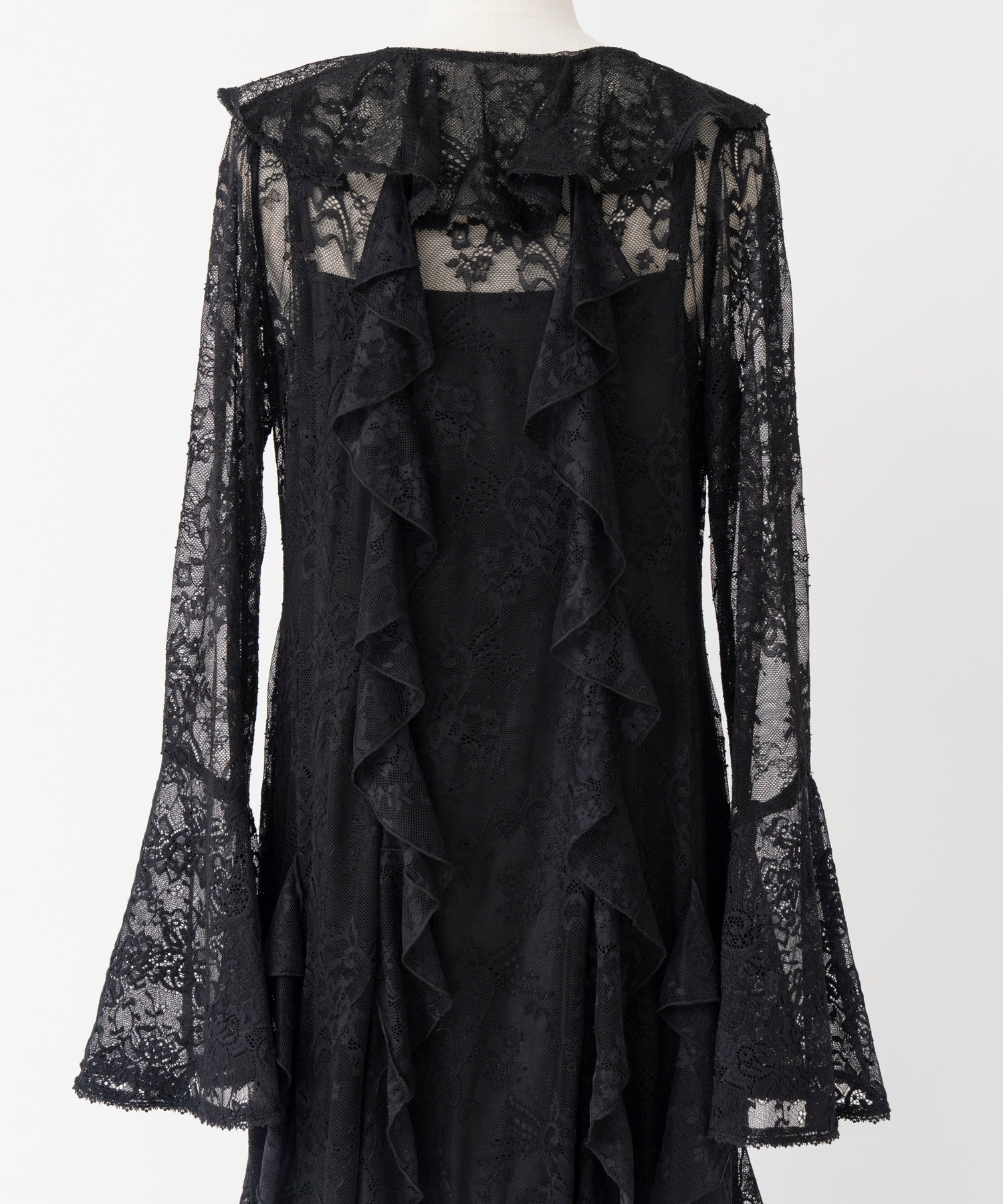 【26WINTER COLLECTION】Multi-Ruffle Lace Dress