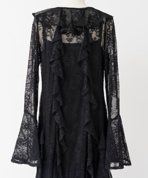 【26WINTER COLLECTION】Multi-Ruffle Lace Dress