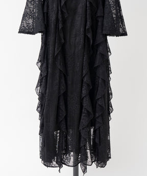 【26WINTER COLLECTION】Multi-Ruffle Lace Dress