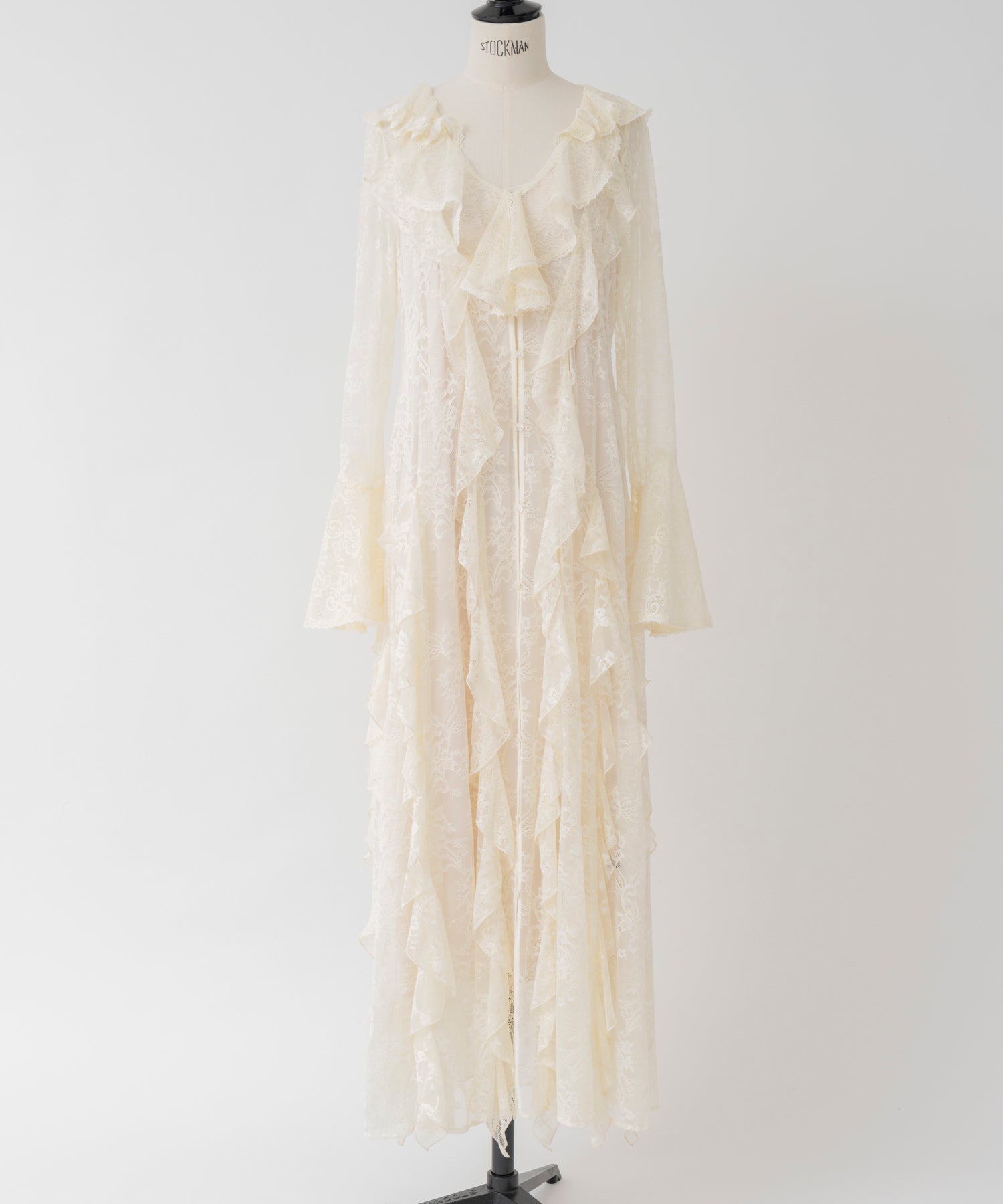 【26WINTER COLLECTION】Multi-Ruffle Lace Dress