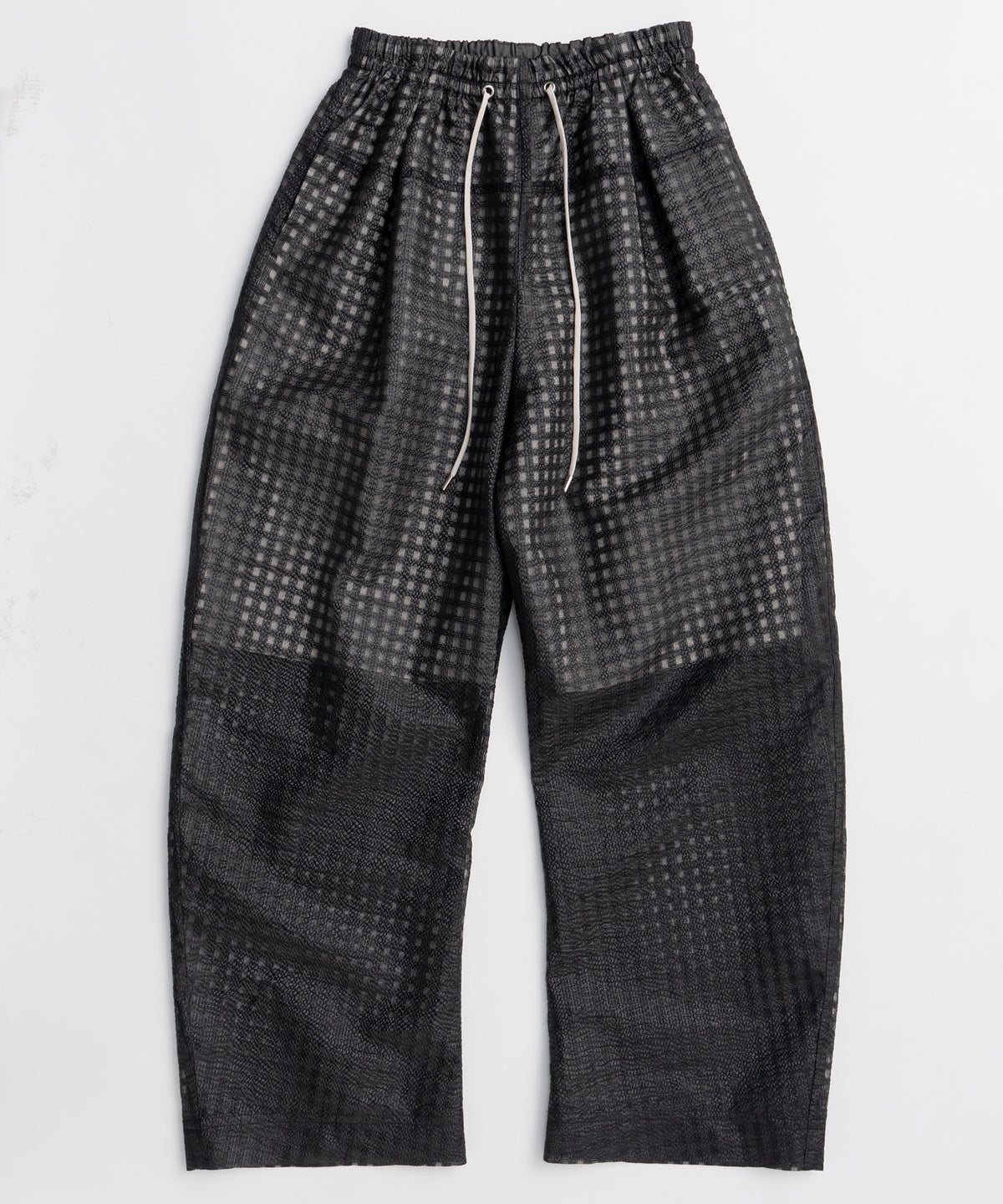 Sheer Check Easy Pants
