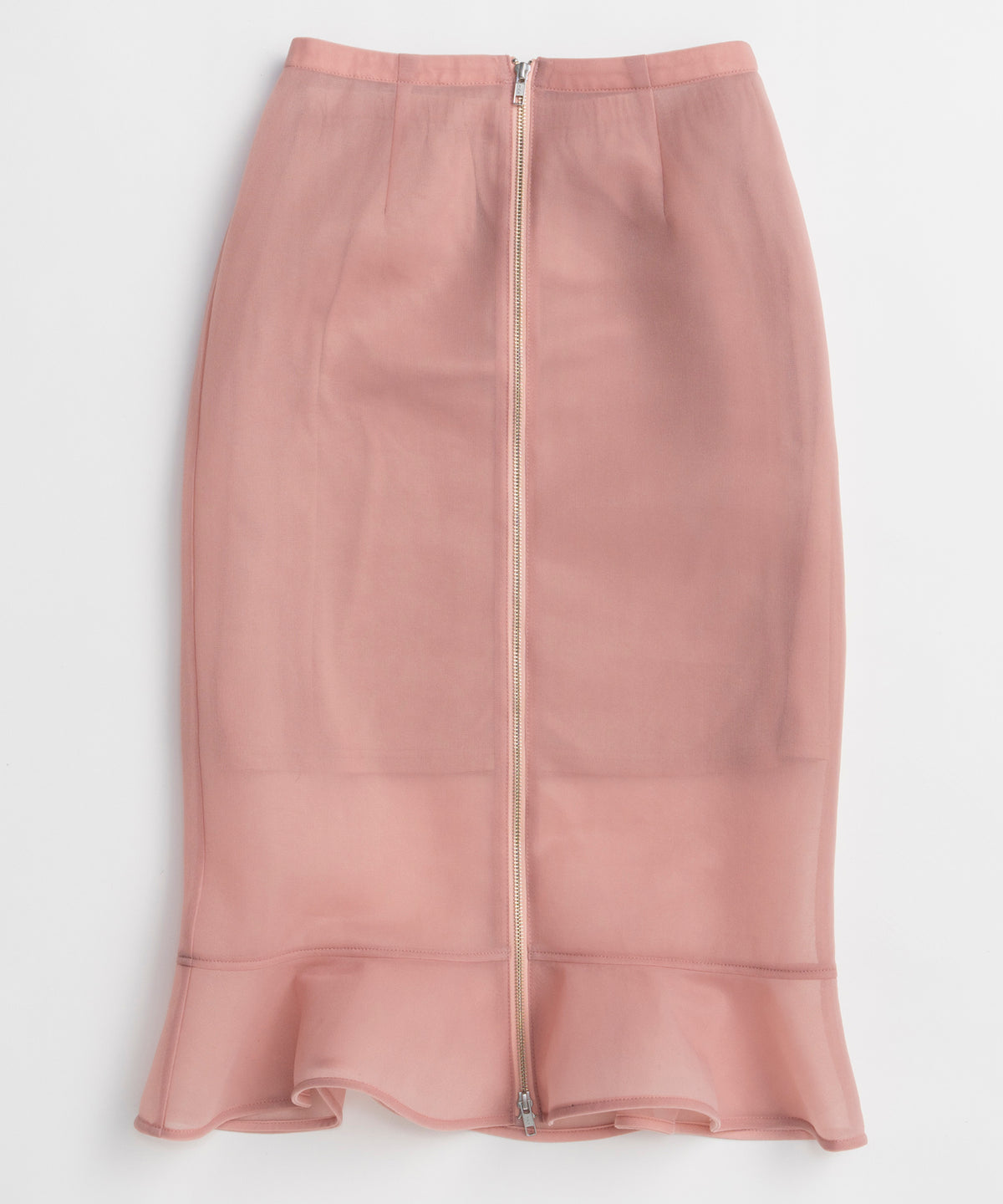 Sheer Bonded Ruffle Skirt