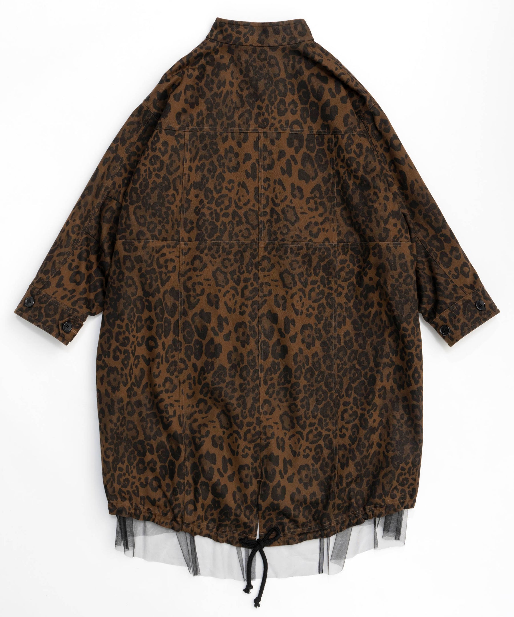 [24Autumn PRE-ORDER] REVERSIBLE LEOPARD TULLE MOD COAT