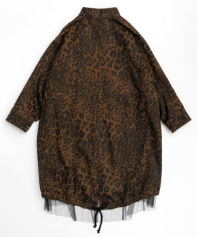 [24Autumn PRE-ORDER] REVERSIBLE LEOPARD TULLE MOD COAT