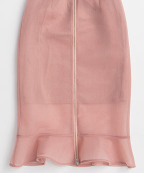[2026Summer PRE-ORDER] Sheer Bonded Ruffle Skirt