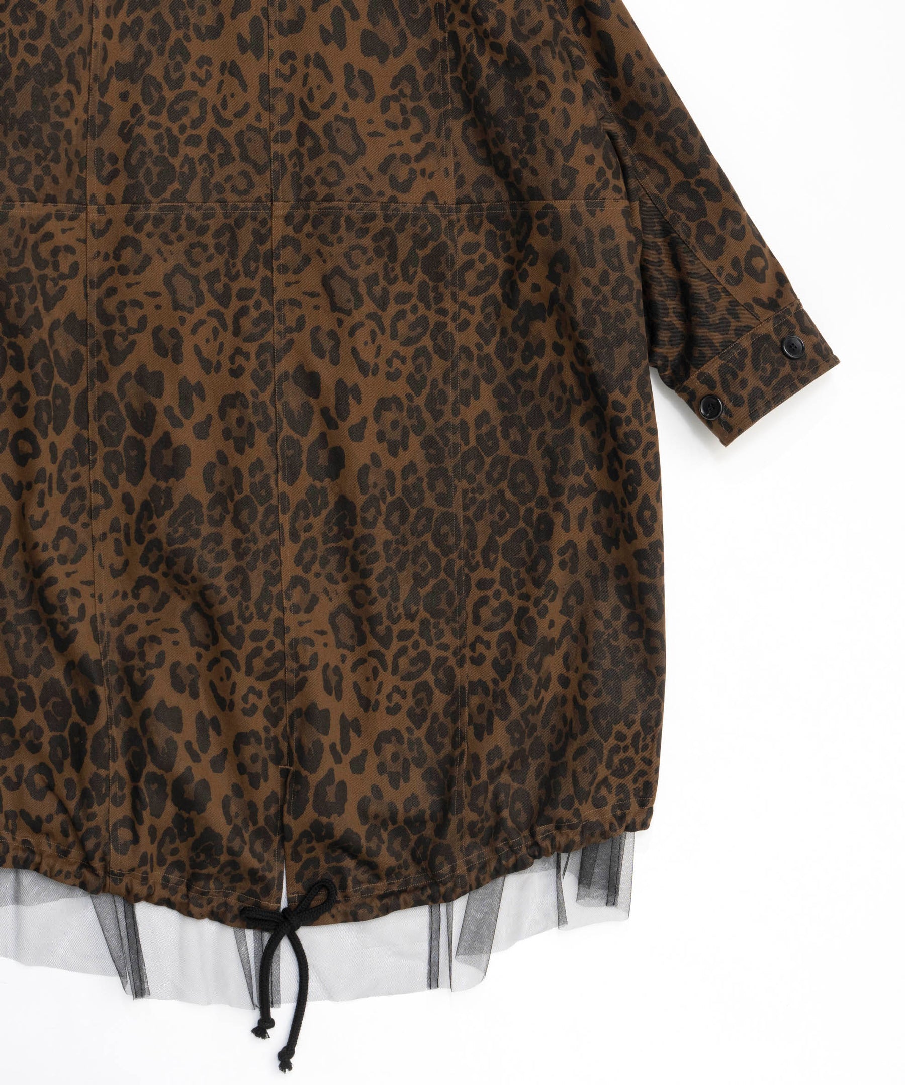 Reversible Leopard Tulle Mod Coat