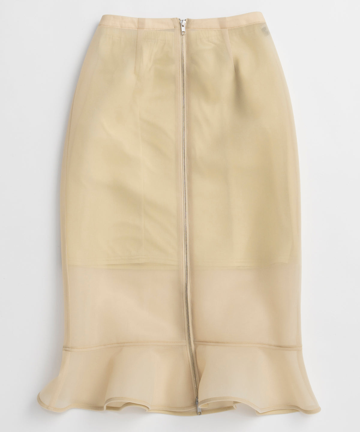 Sheer Bonded Ruffle Skirt