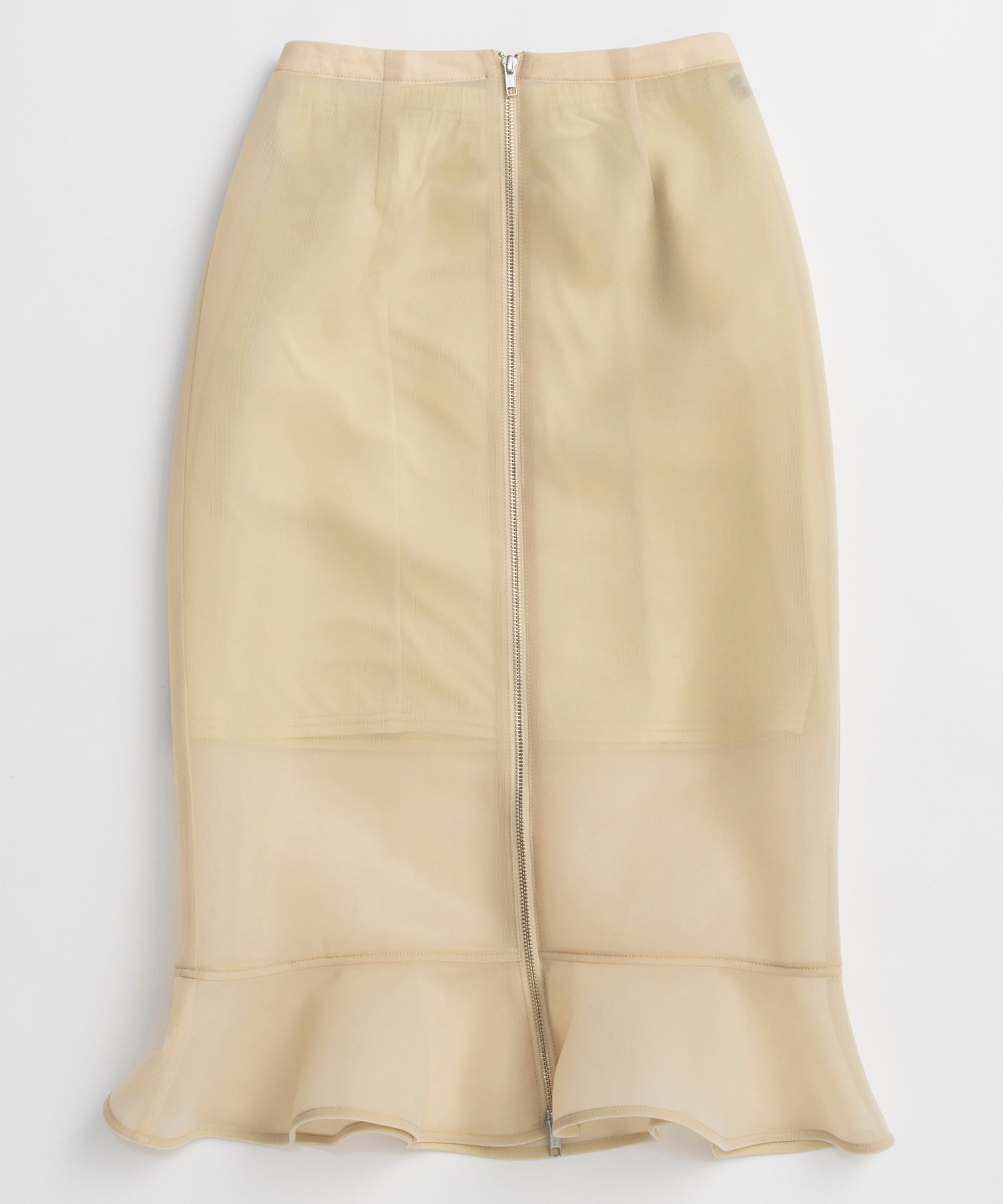 [2026Summer PRE-ORDER] Sheer Bonded Ruffle Skirt