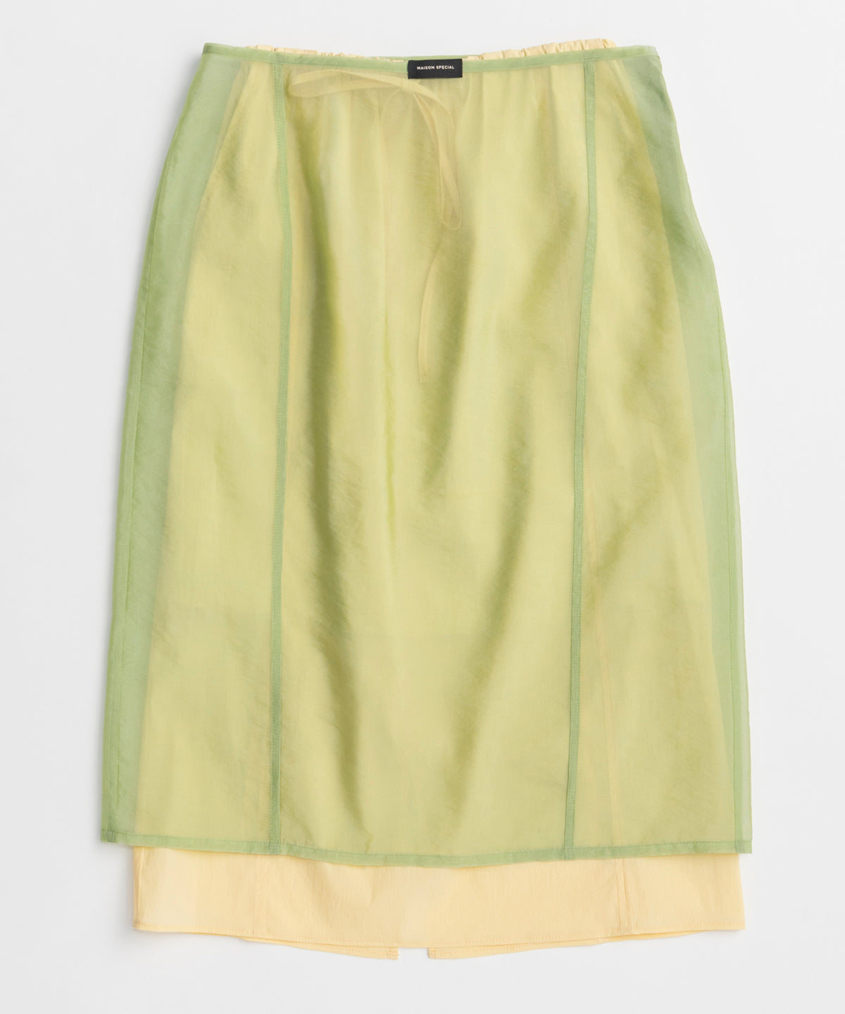 Sheer Layered Color Skirt