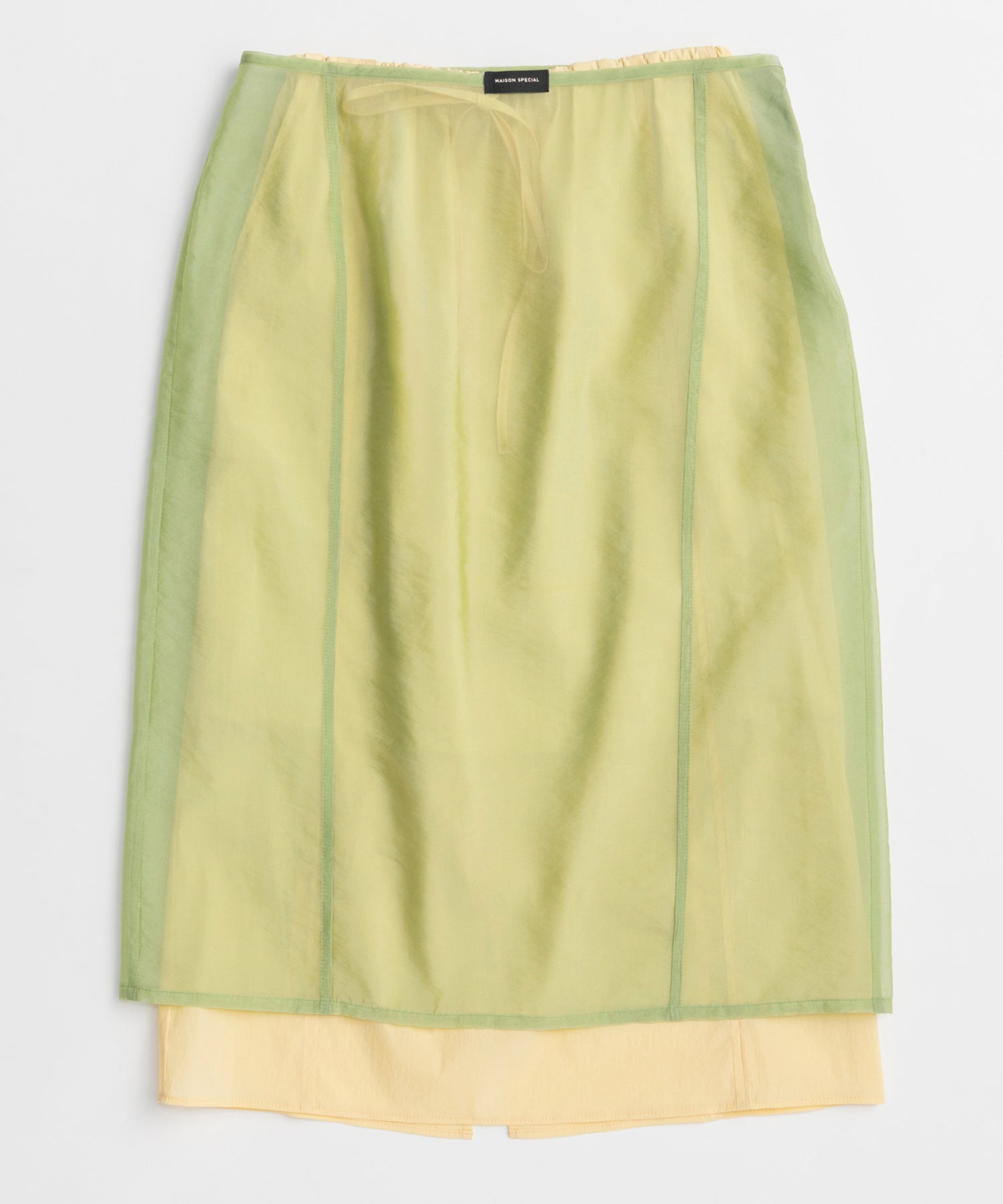 Sheer Layered Color Skirt