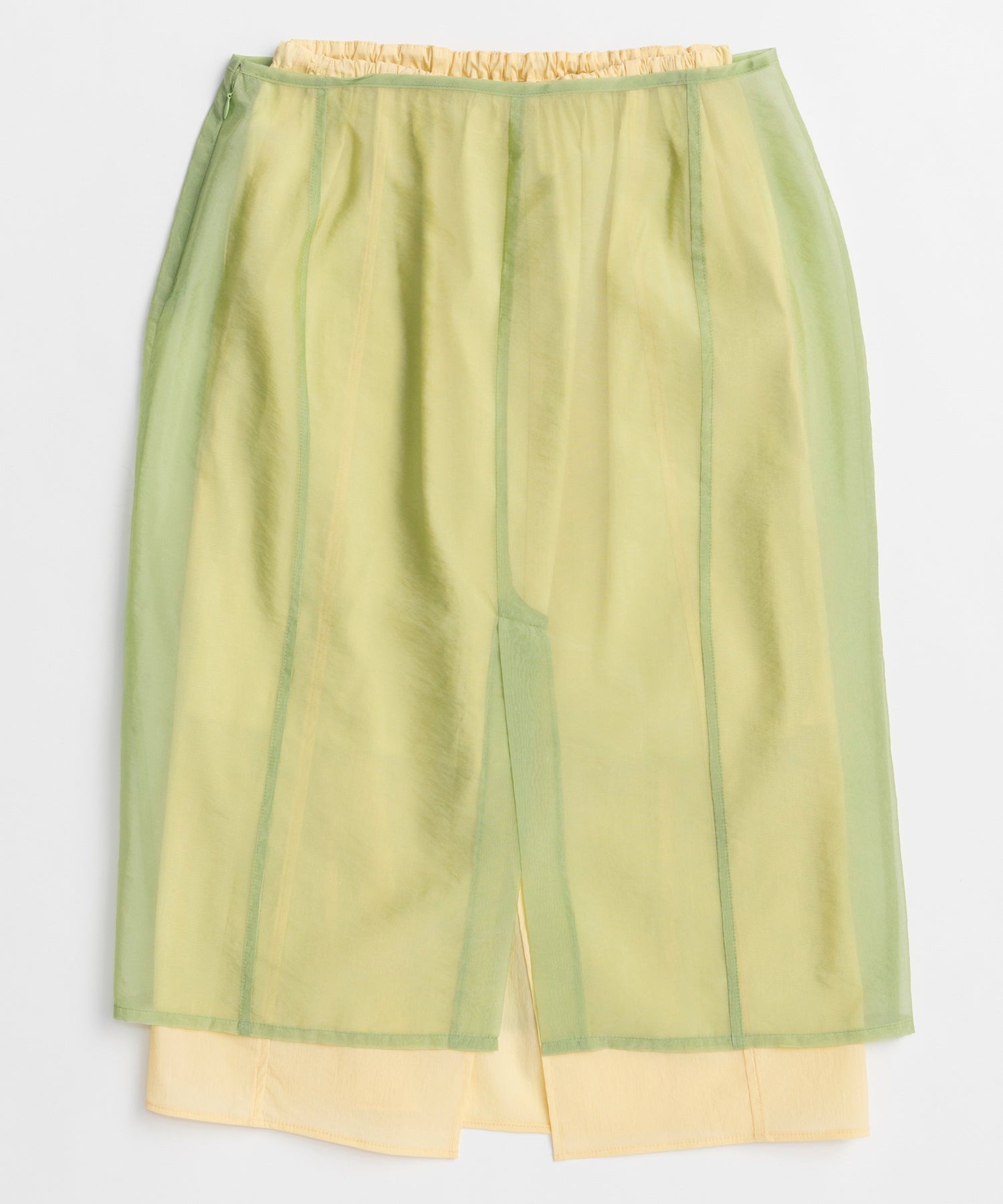 Sheer Layered Color Skirt