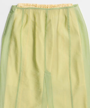 Sheer Layered Color Skirt