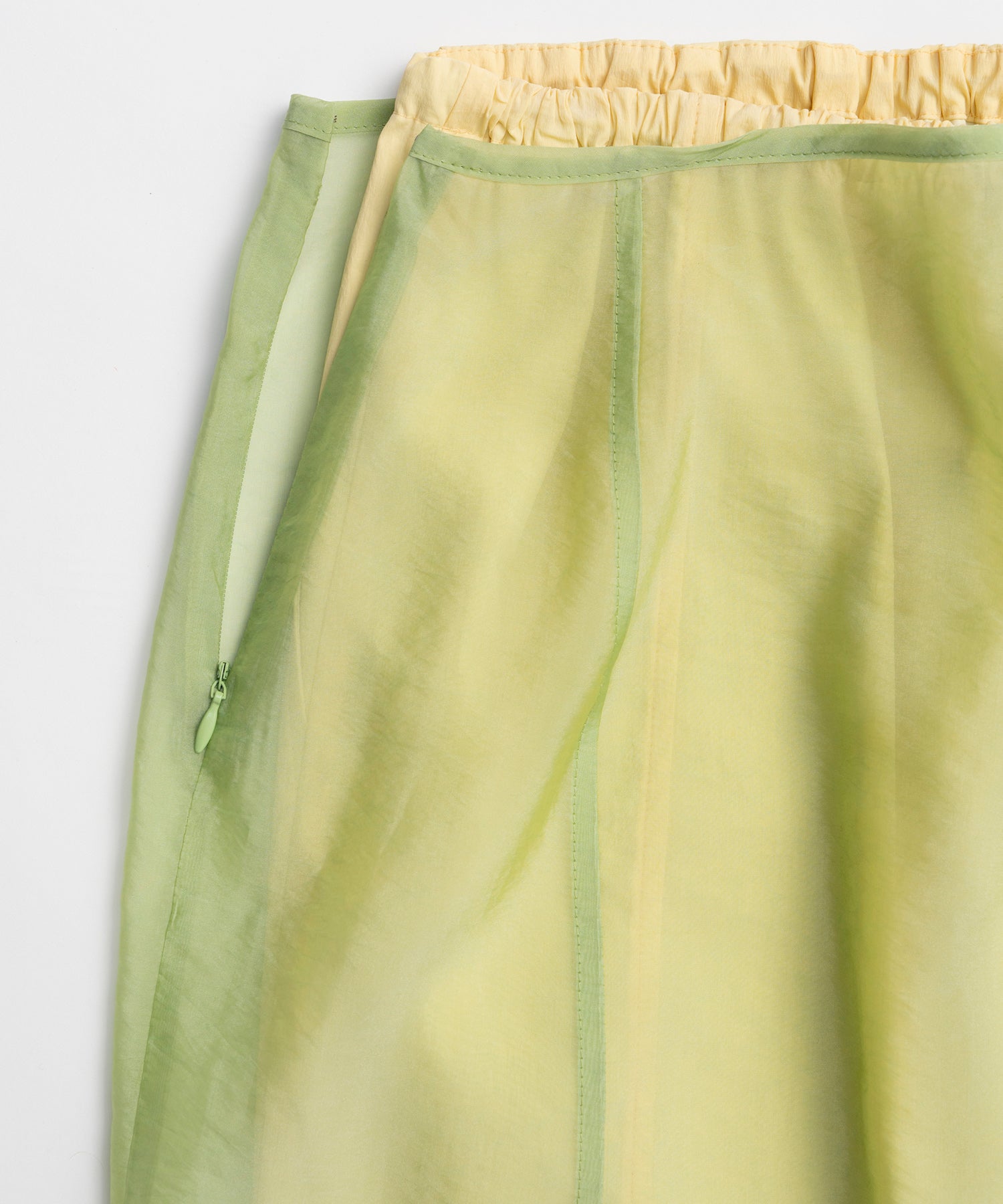 Sheer Layered Color Skirt