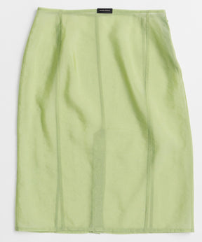 Sheer Layered Color Skirt