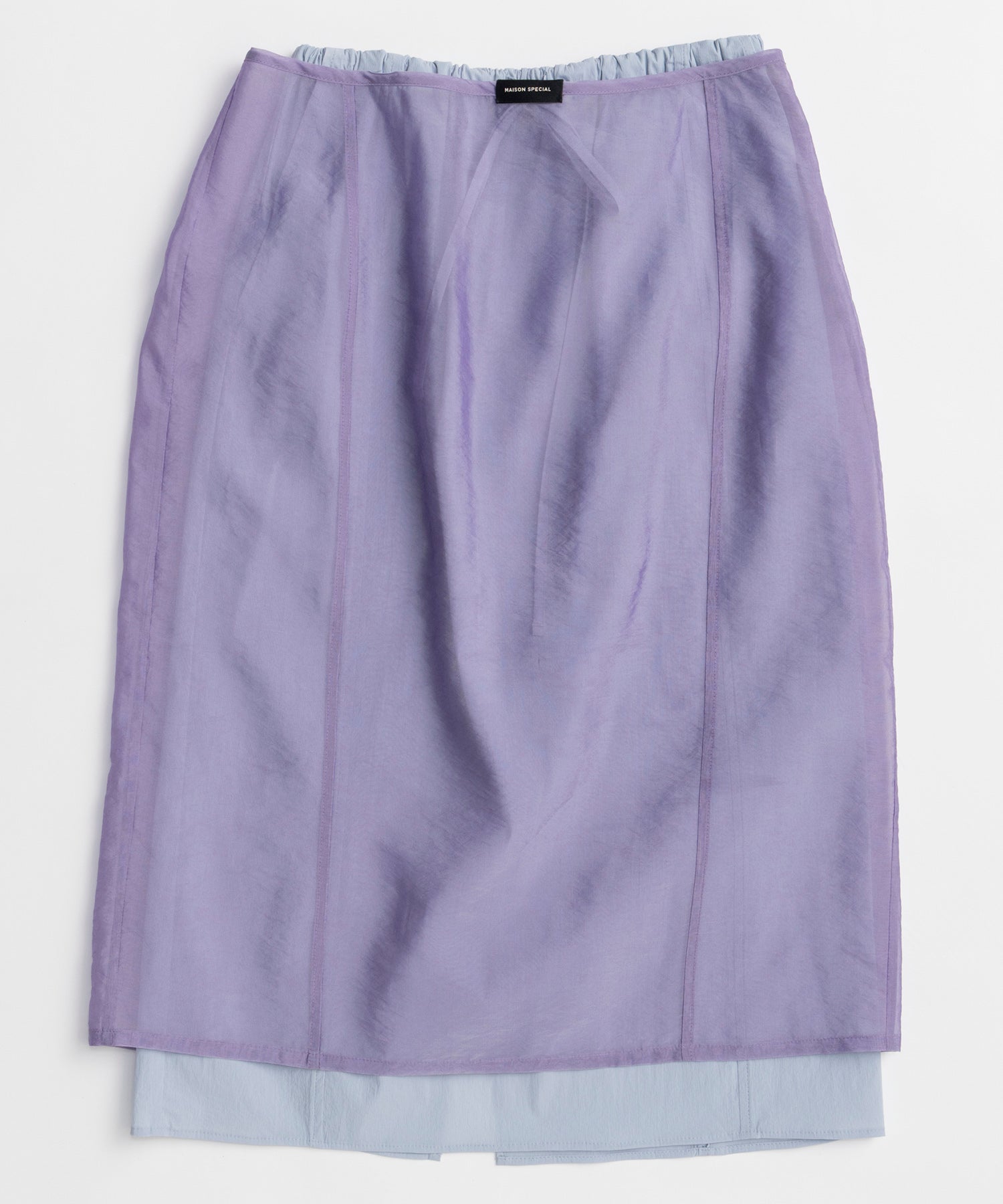 Sheer Layered Color Skirt