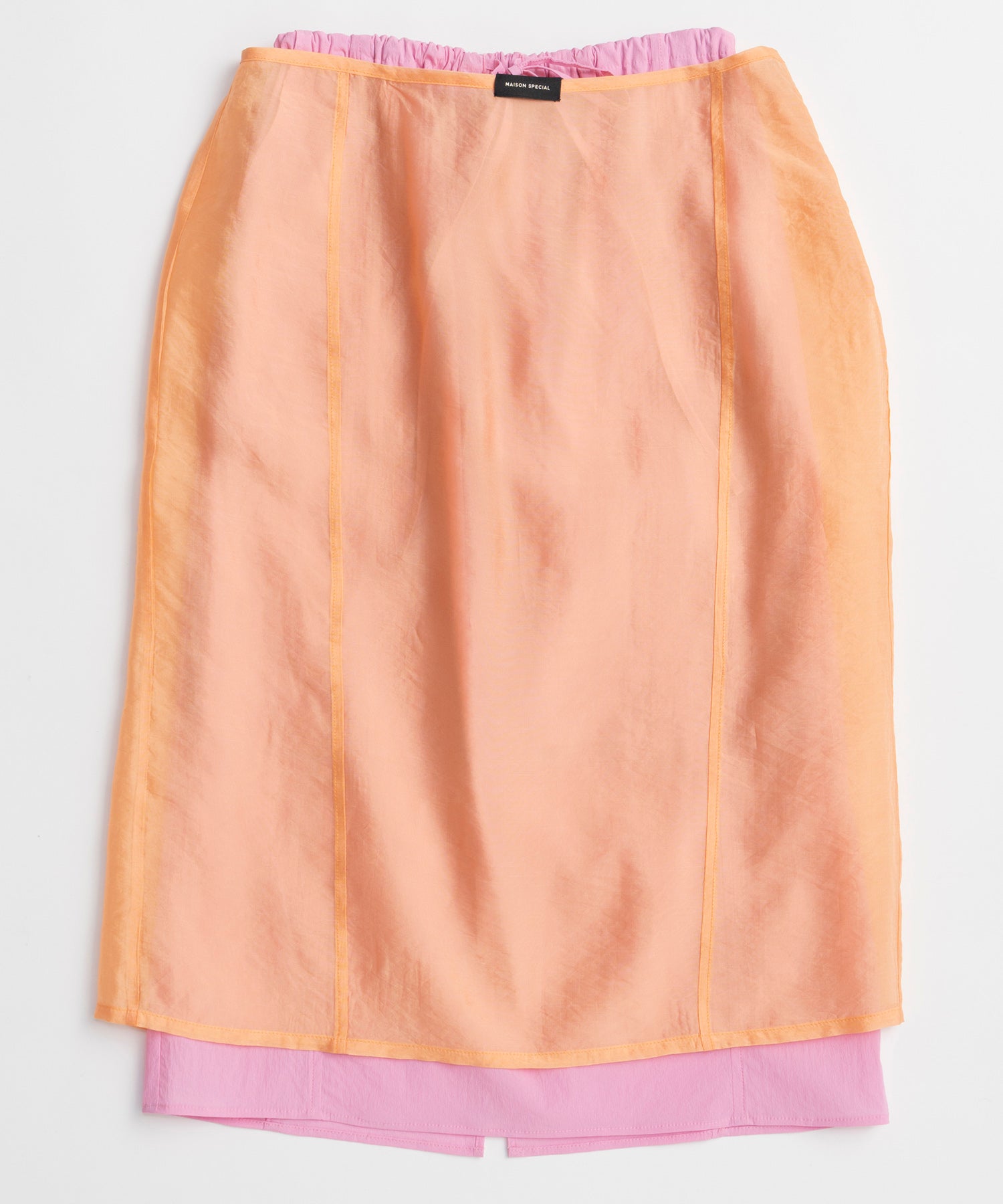 Sheer Layered Color Skirt