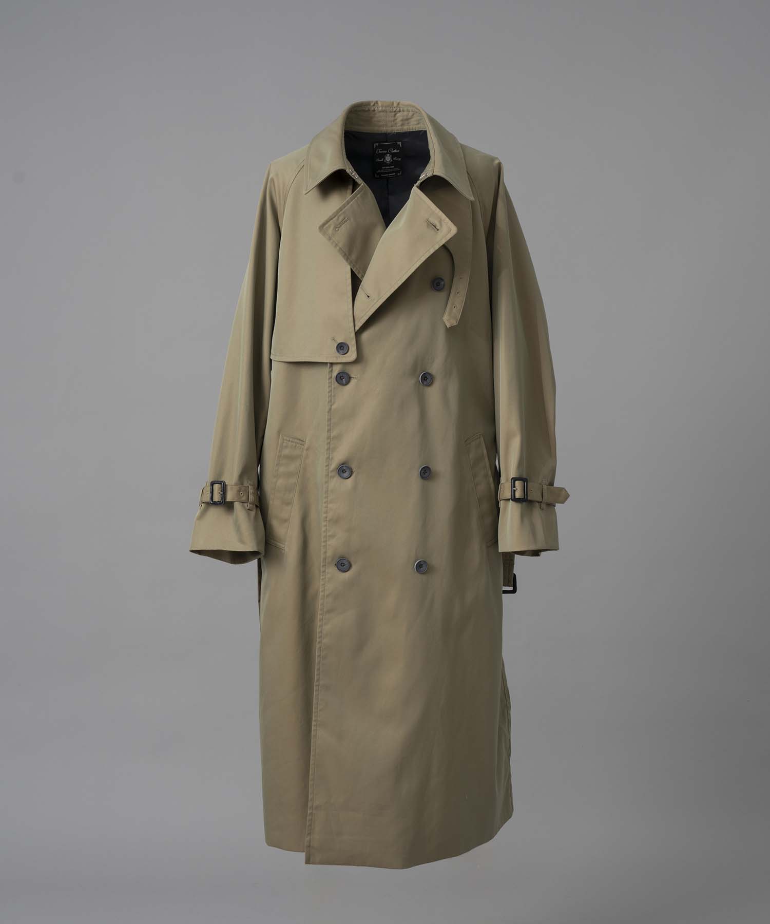 120/2/2/2/2/2/SUVIN Cotton Gabardine Prime-Over Trench Coat