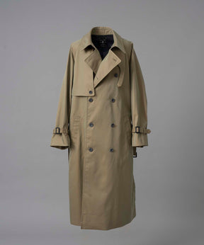 120/2/2/2/2/2/SUVIN Cotton Gabardine Prime-Over Trench Coat