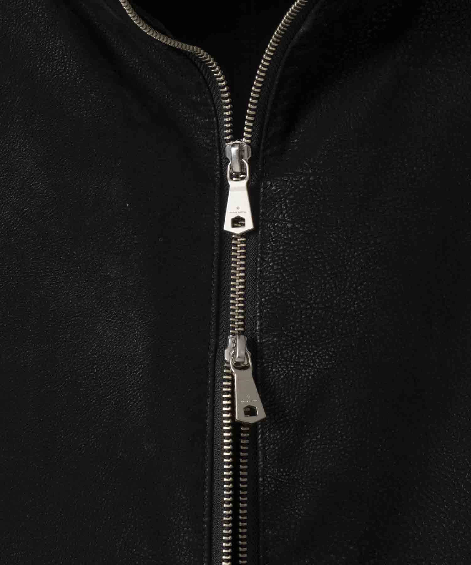 【1/17（金）12:00販売開始】【LIMITED EDITION】Prime-Over Curved Zip Stand Collar Blouson