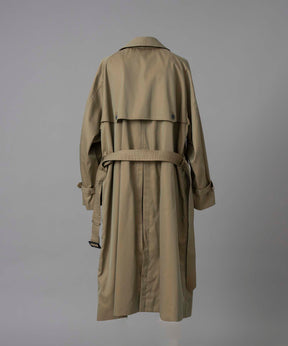 120/2/2/2/2/2/SUVIN Cotton Gabardine Prime-Over Trench Coat