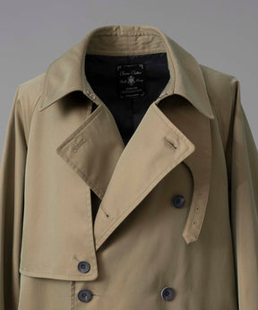 120/2/2/2/2/2/SUVIN Cotton Gabardine Prime-Over Trench Coat