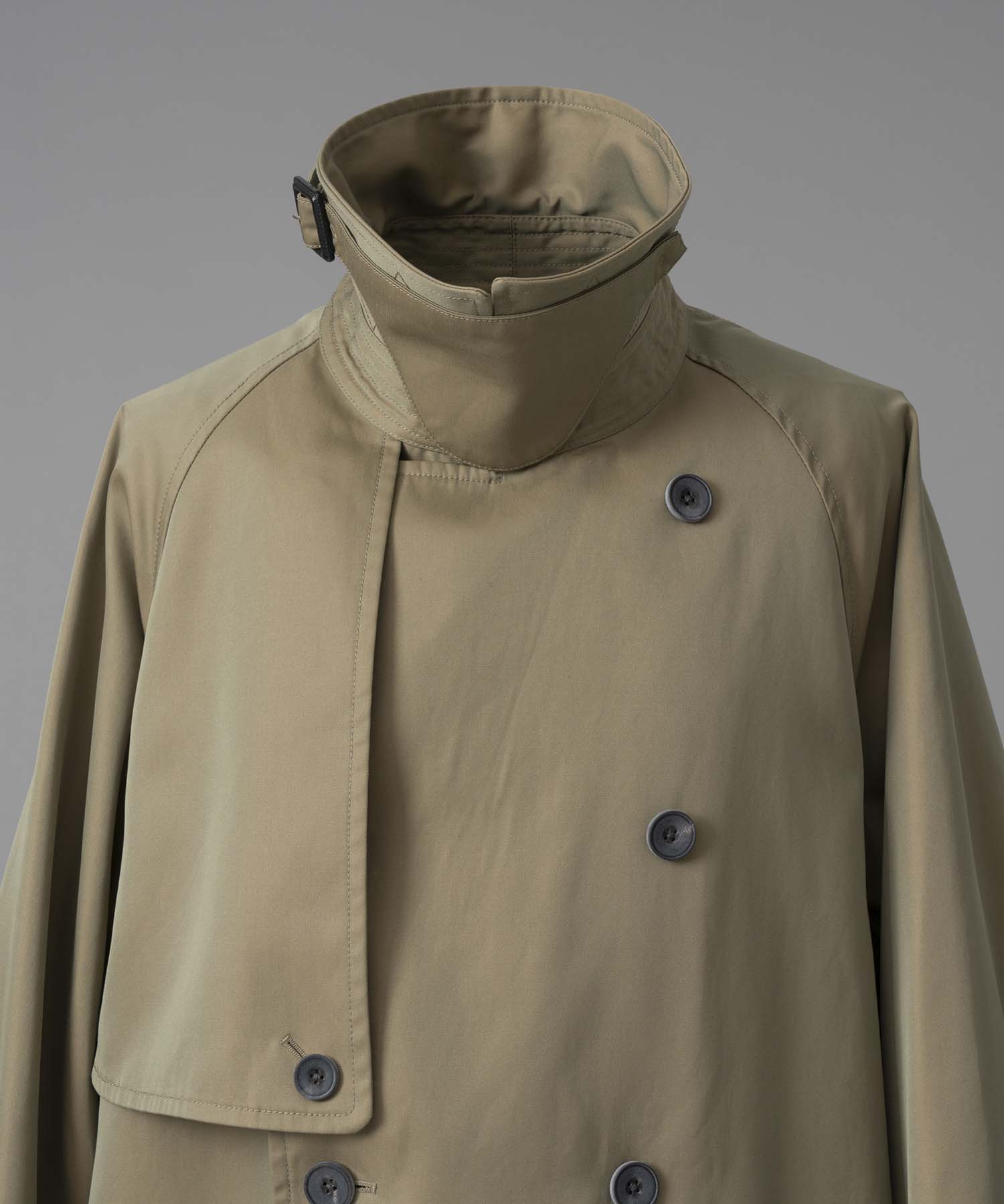 120/2/2/2/2/2/SUVIN Cotton Gabardine Prime-Over Trench Coat